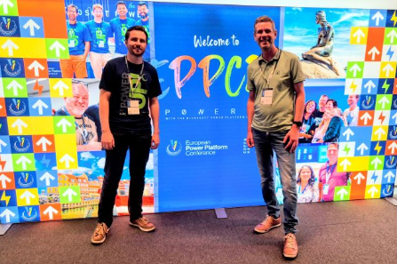 Jerry Suiker en Jim Boer tijdens de European Power Platform Conference (EPPC) 2026 in Kopenhagen.